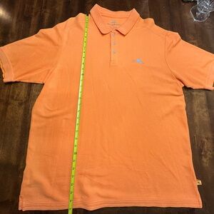 Tommy Bahama Men's Orange Polo Shirt perfect for fall
